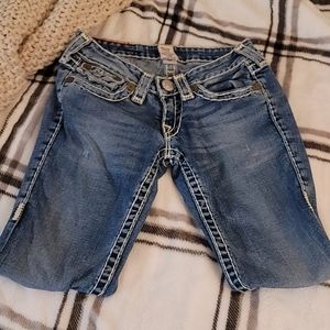 True Religion Low Rise Ankle Straight Jean